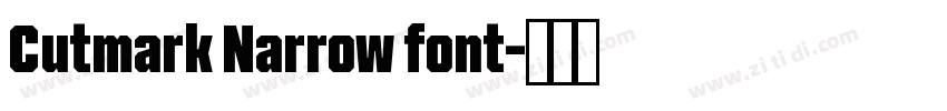 Cutmark Narrow font字体转换